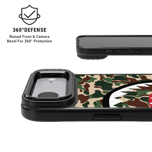 Shark Teeth Street Camo iPhone 17 Air Kickstand Case