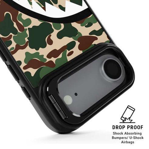 Shark Teeth Street Camo iPhone 17 Air Kickstand Case
