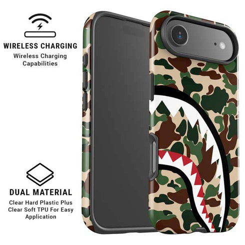 Shark Teeth Street Camo iPhone 17 Air Magsafe Impact Case
