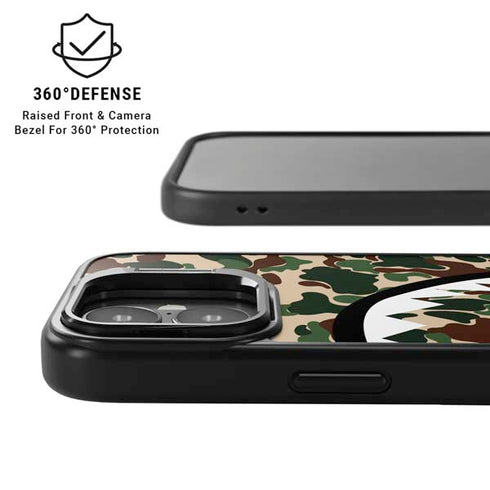 Shark Teeth Street Camo iPhone 17 Kickstand Case