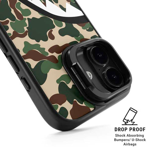 Shark Teeth Street Camo iPhone 17 Kickstand Case