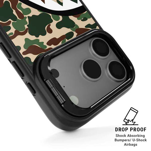 Shark Teeth Street Camo iPhone 17 Pro Max Kickstand Case