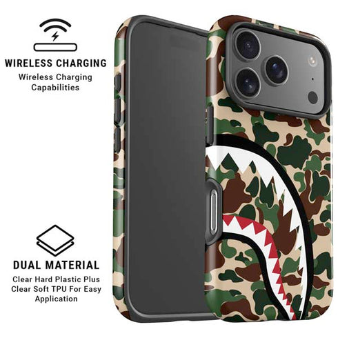 Shark Teeth Street Camo iPhone 17 Pro Max Magsafe Impact Case