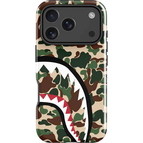 Shark Teeth Street Camo iPhone 18 Pro Impact Case