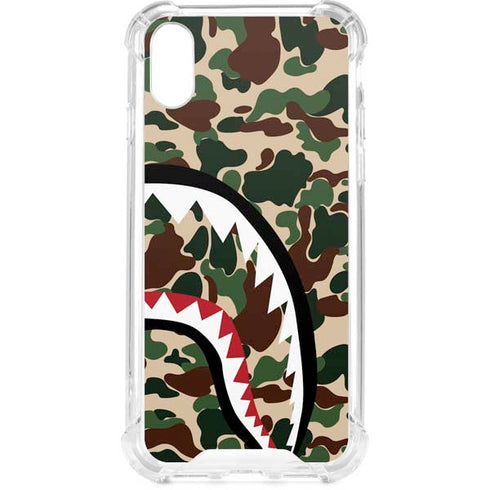Shark Teeth Street Camo iPhone XS Clear Case