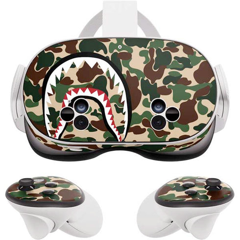 Shark Teeth Street Camo Meta Quest 3S Skin