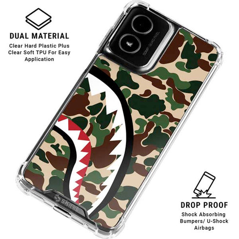 Shark Teeth Street Camo Moto G Power 5G (2024) Clear Case