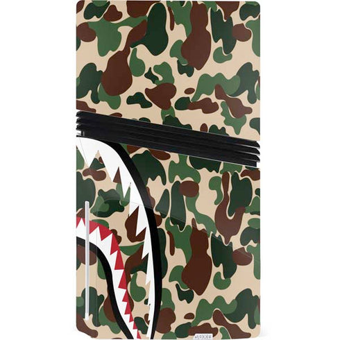 Shark Teeth Street Camo PS5 Pro Disk Console Skin