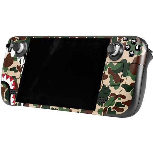 Shark Teeth Street Camo Steam Deck Handheld Gaming Computer OLED Skin