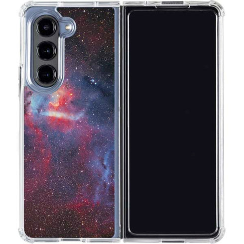 Sharpless 2-132 Emission Nebula Galaxy Z Fold5 5G Clear Case