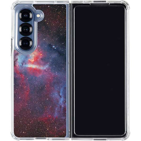 Sharpless 2-132 Emission Nebula Galaxy Z Fold7 Clear Case