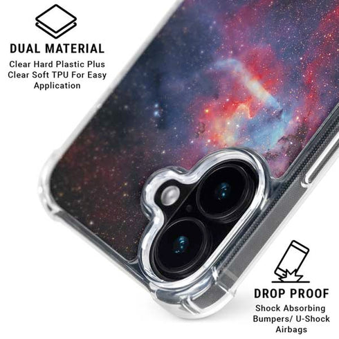 Sharpless 2-132 Emission Nebula iPhone 16 Clear Case