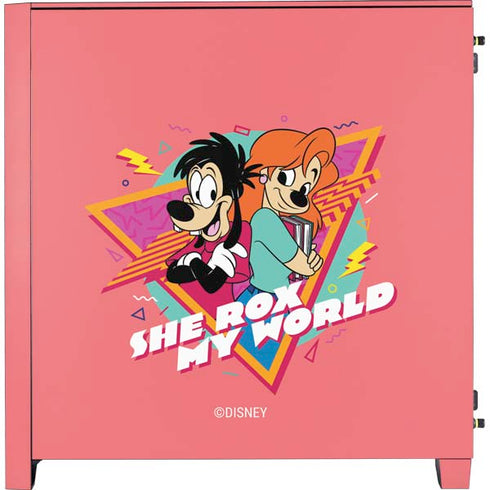 Disney She Rox My World Corsair 4000D Tempered Glass Mid-Tower ATX Case Skin