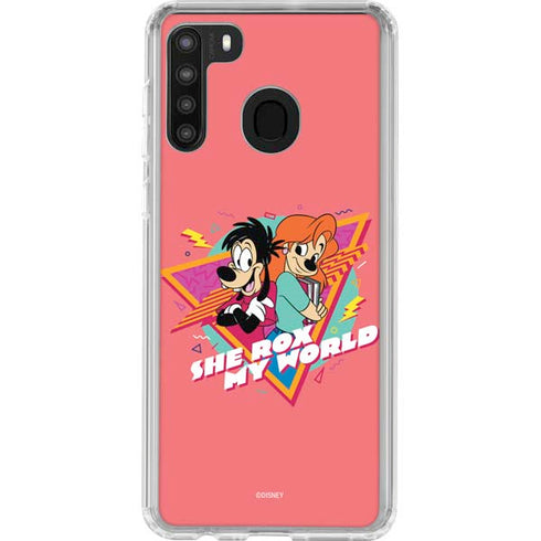 Disney She Rox My World Galaxy A21 Clear Case