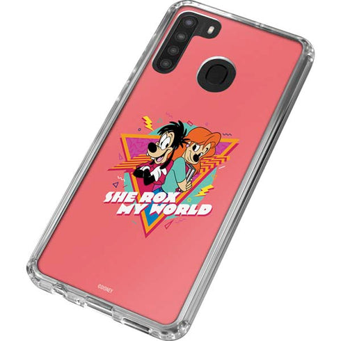 Disney She Rox My World Galaxy A21 Clear Case