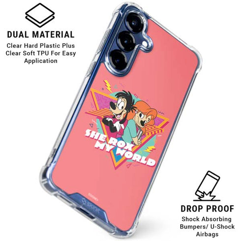 Disney She Rox My World Galaxy S25 Plus Clear Case
