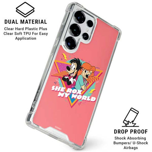 Disney She Rox My World Galaxy S25 Ultra Clear Case