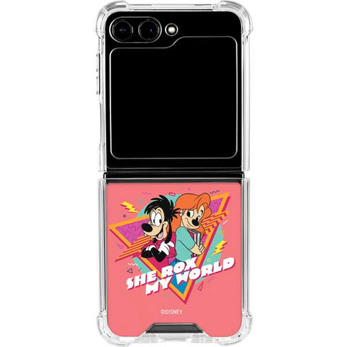 Disney She Rox My World Galaxy Z Flip5 5G Clear Case