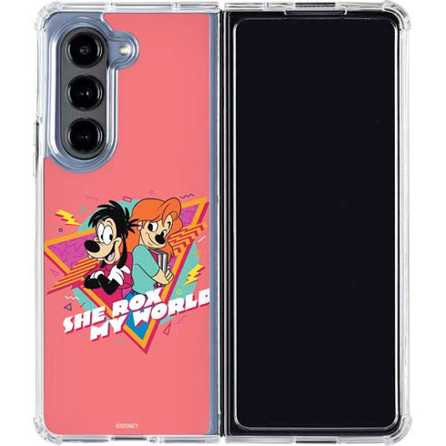 Disney She Rox My World Galaxy Z Fold5 5G Clear Case