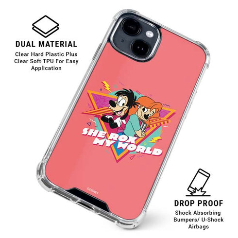 Disney She Rox My World iPhone 15 Plus Clear Case