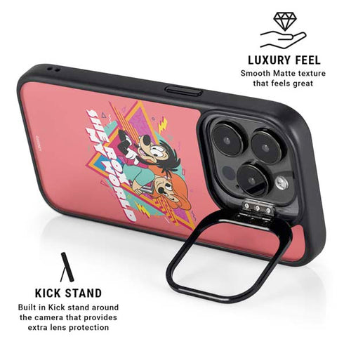 Disney She Rox My World iPhone 15 Pro Max Kickstand Case