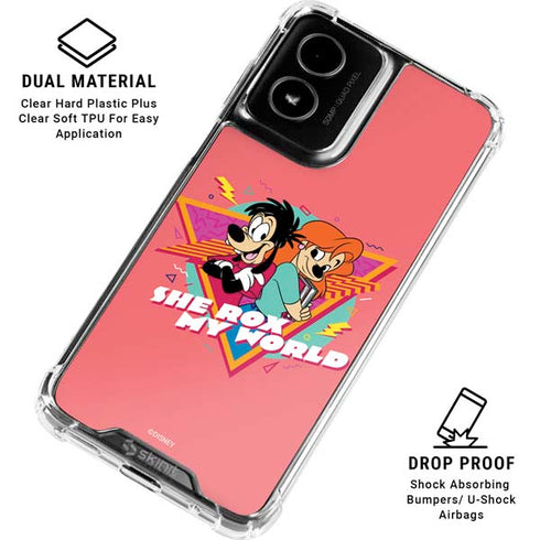 Disney She Rox My World Moto G Power 5G (2024) Clear Case