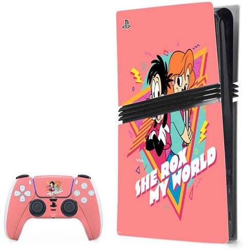 Disney She Rox My World PS5 Pro Bundle Skin