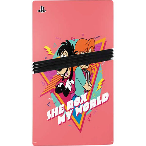 Disney She Rox My World PS5 Pro Disk Console Skin