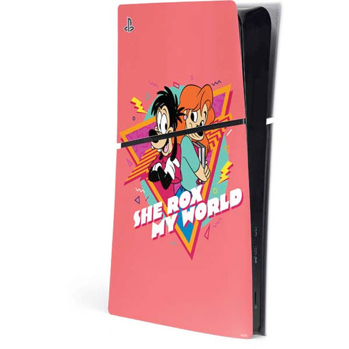Disney She Rox My World PS5 Slim Digital Edition Console Skin