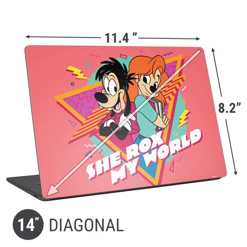 Disney She Rox My World Universal Laptop 14in (11.4 x 8.2in) Skin