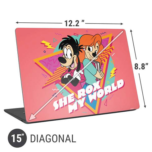 Disney She Rox My World Universal Laptop 15in (12.2 x 8.8in) Skin
