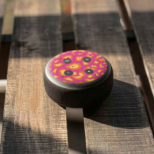 Sherbet Leopard Animal Print Color Pop Amazon Echo Dot Skin