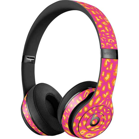 Sherbet Leopard Animal Print Color Pop Beats Solo 3 Wireless Skin