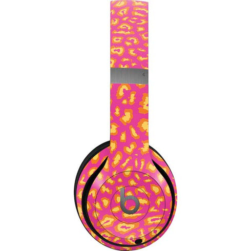 Sherbet Leopard Animal Print Color Pop Beats Solo 4 Wireless Headphones Skin