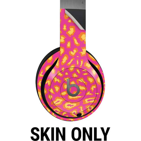Sherbet Leopard Animal Print Color Pop Beats Solo 4 Wireless Headphones Skin
