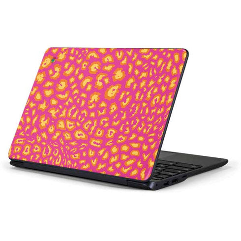 Sherbet Leopard Animal Print Color Pop Samsung Chromebook Skin