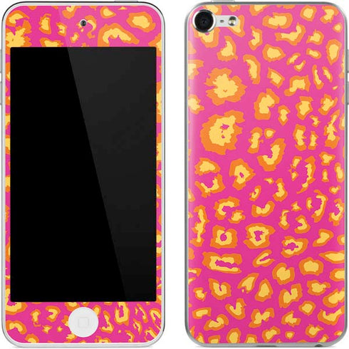 Sherbet Leopard Animal Print Color Pop Apple iPod Skin