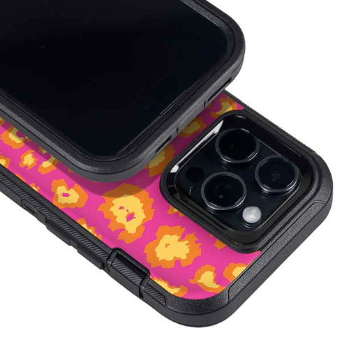Sherbet Leopard Animal Print Color Pop Otterbox Defender iPhone Skin