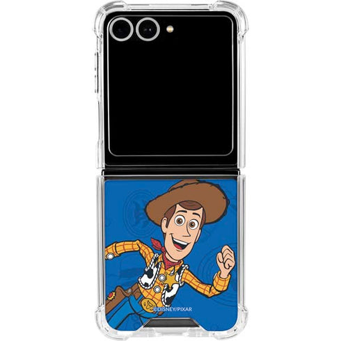 Disney Toy Story Sheriff Woody Galaxy Z Flip7 Clear Case