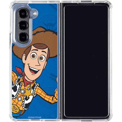 Disney Toy Story Sheriff Woody Galaxy Z Fold5 5G Clear Case