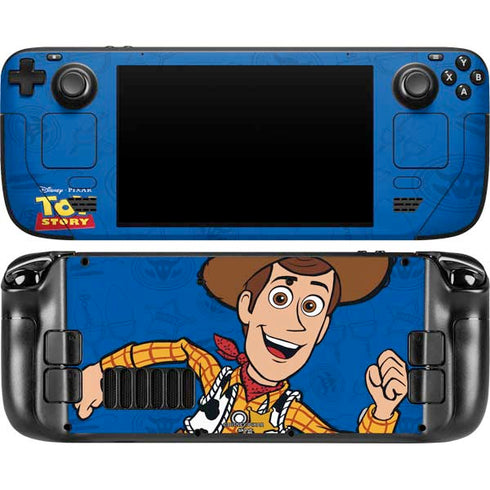 Disney Toy Story Sheriff Woody Steam Deck Handheld Gaming Computer OLED Skin
