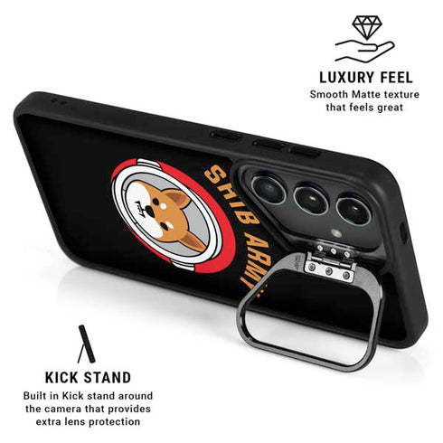 Shib Army Crypto Galaxy S26 Plus Kickstand Case