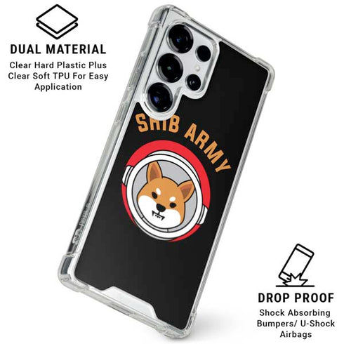Shib Army Crypto Galaxy S26 Ultra Clear Case