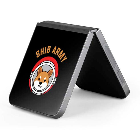 Shib Army Crypto Galaxy Z Flip6 Skin