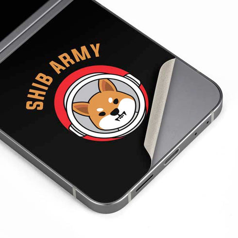 Shib Army Crypto Galaxy Z Flip6 Skin