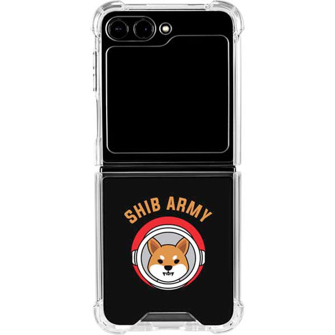 Shib Army Crypto Galaxy Z Flip6 Clear Case