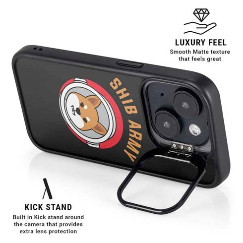 Shib Army Crypto iPhone 13 Kickstand Case
