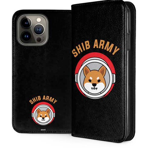 Shib Army Crypto iPhone 15 Pro Max Folio Case