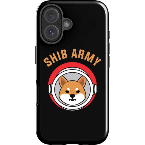 Shib Army Crypto iPhone 16 Plus Impact Case