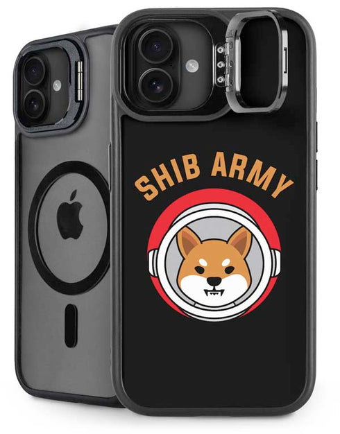 Shib Army Crypto iPhone 16 Plus Kickstand Case